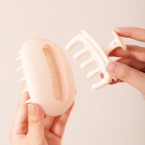 2-in-1 Silicone Shampoo Brush Hair Massage Comb