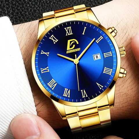 Gold Stainless Steel Watch