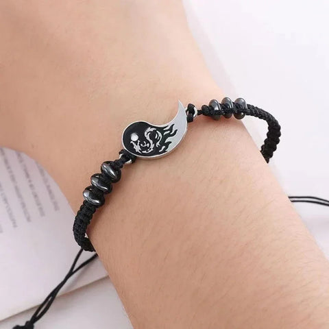 Valentine's Day Yin and Yang Couples Bracelet