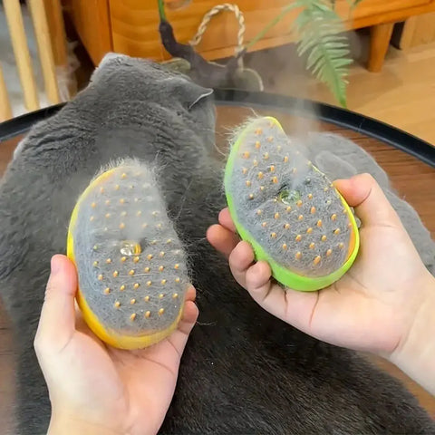 Silicone Steam Pet Brush