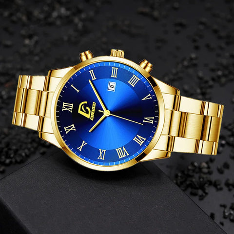 Gold Stainless Steel Watch