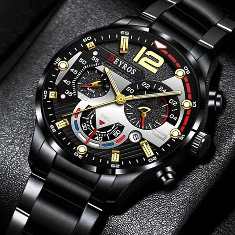 Luxury Stainless Steel Quartz Watch