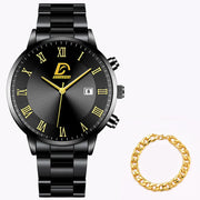 Business Casual Stainless Steel Quartz Wristwatch