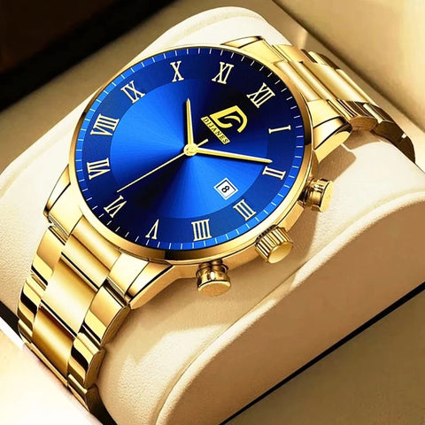 Gold Stainless Steel Watch